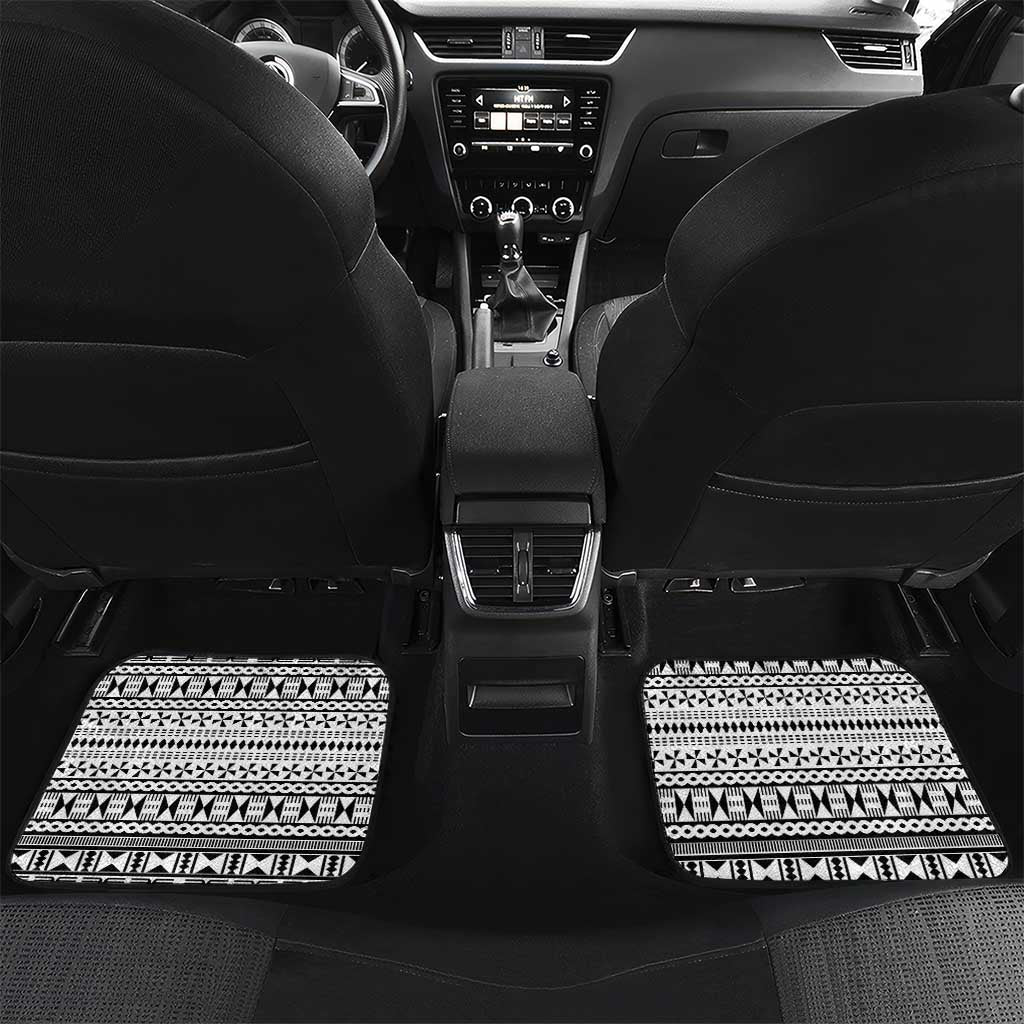 Flying Fijians Rugby 2024 Pacific Car Mats Go Fiji LT05 Set 2pcs - Back Black - Polynesian Pride