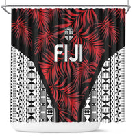 Flying Fijians Rugby 2024 Pacific Shower Curtain Go Fiji LT05 Black - Polynesian Pride