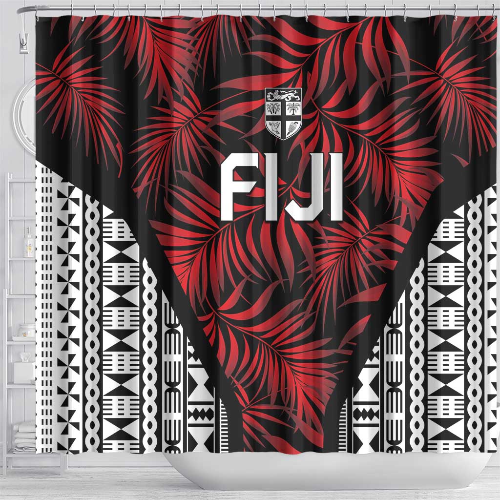 Flying Fijians Rugby 2024 Pacific Shower Curtain Go Fiji LT05 - Polynesian Pride