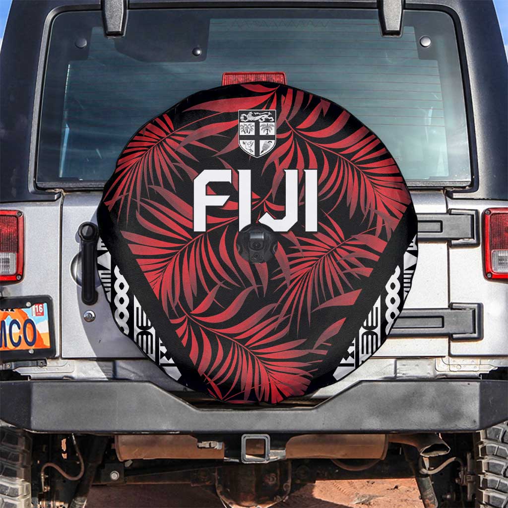 Flying Fijians Rugby 2024 Pacific Spare Tire Cover Go Fiji LT05 Black - Polynesian Pride
