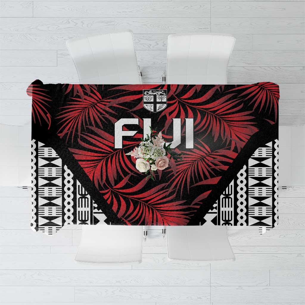 Flying Fijians Rugby 2024 Pacific Tablecloth Go Fiji LT05 Black - Polynesian Pride