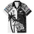 Custom New Zealand And Fiji Rugby 2024 Family Matching Off The Shoulder Long Sleeve Dress and Hawaiian Shirt Maori Kiwi With Fijian Palm Tree