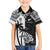 Custom New Zealand And Fiji Rugby 2024 Family Matching Off Shoulder Short Dress and Hawaiian Shirt Maori Kiwi With Fijian Palm Tree