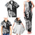 Custom New Zealand And Fiji Rugby 2024 Family Matching Tank Maxi Dress and Hawaiian Shirt Maori Kiwi With Fijian Palm Tree