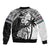 Custom New Zealand And Fiji Rugby 2024 Sleeve Zip Bomber Jacket Maori Kiwi With Fijian Palm Tree