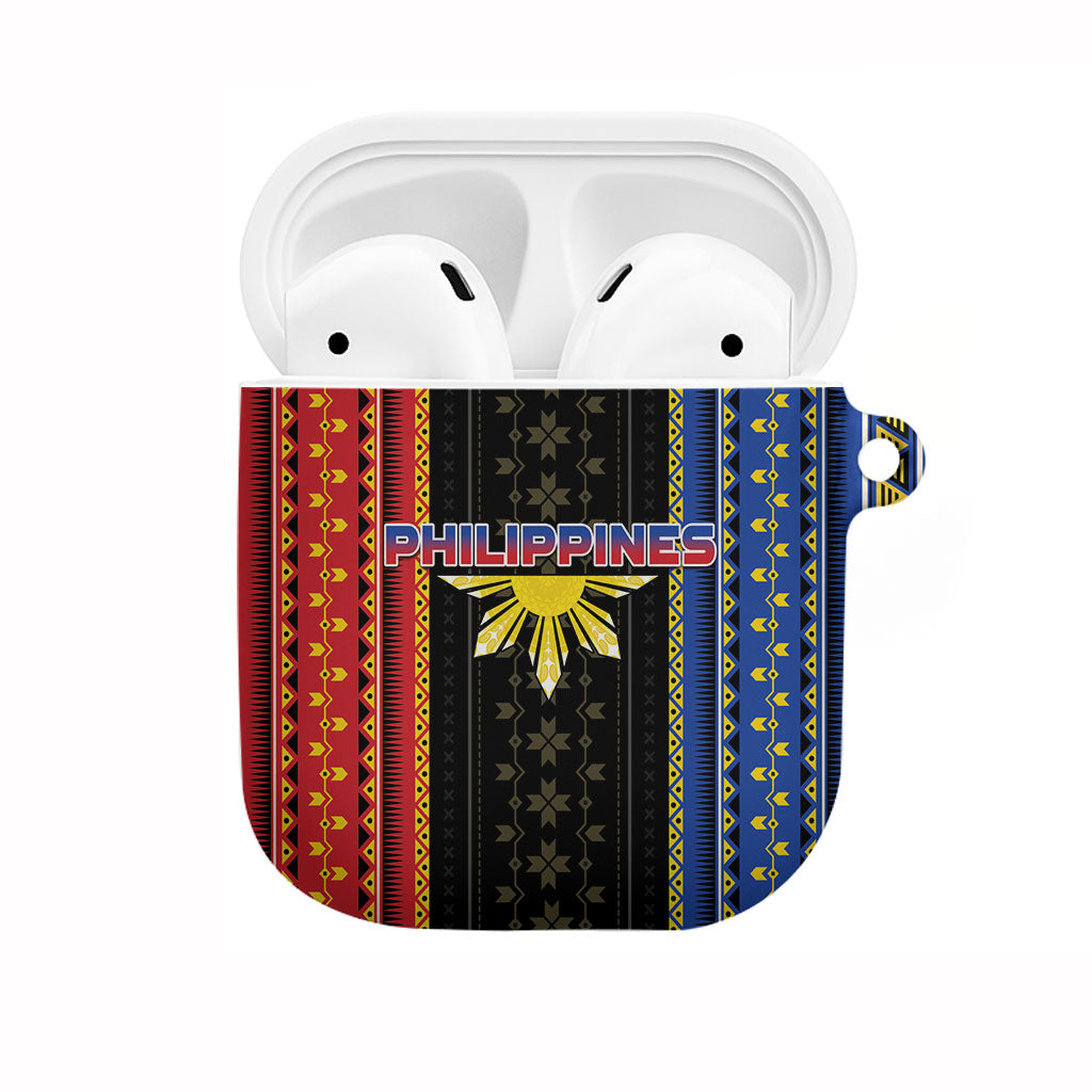 Philippines Filipinos AirPods Case Igorot Tribal Inspiration Pattern Style LT05 Black - Polynesian Pride