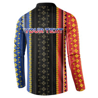 Personalised Philippines Filipinos Button Sweatshirt Igorot Tribal Inspiration Pattern Style LT05 - Polynesian Pride