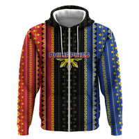 Personalised Philippines Filipinos Hoodie Igorot Tribal Inspiration Pattern Style LT05 Zip Hoodie Black - Polynesian Pride