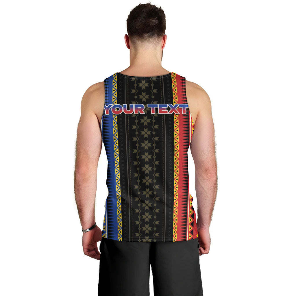 Personalised Philippines Filipinos Men Tank Top Igorot Tribal Inspiration Pattern Style LT05 - Polynesian Pride