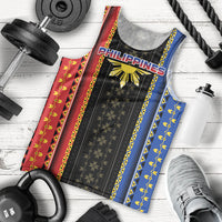 Personalised Philippines Filipinos Men Tank Top Igorot Tribal Inspiration Pattern Style LT05 - Polynesian Pride