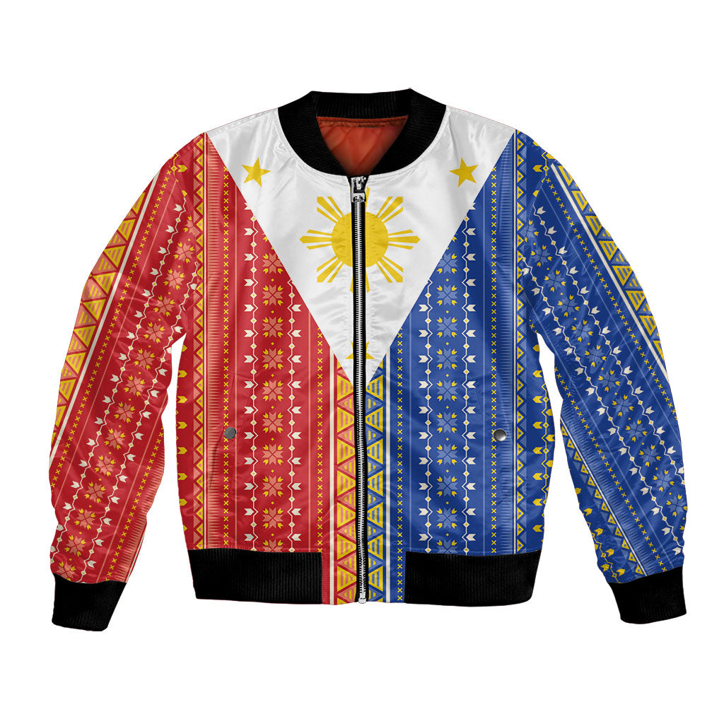 Philippines Sun Bomber Jacket Igorot Tribal Inspiration LT05 Unisex Colorful - Polynesian Pride