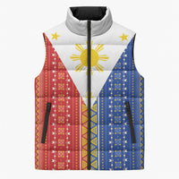 Philippines Sun Sleeveless Puffer Jacket Igorot Tribal Inspiration LT05 Unisex Colorful - Polynesian Pride