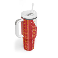 Philippines Sun Tumbler With Handle Igorot Tribal Inspiration LT05 - Polynesian Pride