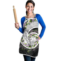 Piko Hawaii Apron Polynesian Pattern With Maile Pikake Honohono Lei LT05 - Polynesian Pride