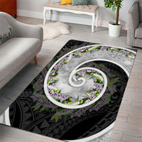 Piko Hawaii Area Rug Polynesian Pattern With Maile Pikake Honohono Lei LT05 - Polynesian Pride