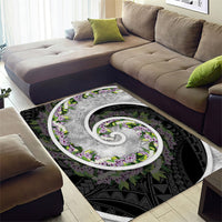 Piko Hawaii Area Rug Polynesian Pattern With Maile Pikake Honohono Lei LT05 - Polynesian Pride