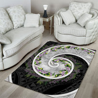 Piko Hawaii Area Rug Polynesian Pattern With Maile Pikake Honohono Lei LT05 - Polynesian Pride