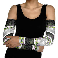 Piko Hawaii Arm Sleeves Polynesian Pattern With Maile Pikake Honohono Lei LT05 - Polynesian Pride