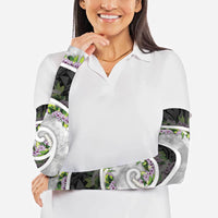 Piko Hawaii Arm Sleeves Polynesian Pattern With Maile Pikake Honohono Lei LT05 - Polynesian Pride