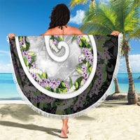 Piko Hawaii Beach Blanket Polynesian Pattern With Maile Pikake Honohono Lei LT05 - Polynesian Pride