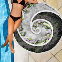 Piko Hawaii Beach Blanket Polynesian Pattern With Maile Pikake Honohono Lei LT05 - Polynesian Pride