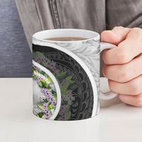 Piko Hawaii Ceramic Mug Polynesian Pattern With Maile Pikake Honohono Lei LT05 - Polynesian Pride