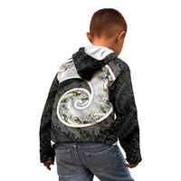 Piko Hawaii Kid Hoodie Polynesian Pattern With Maile Pikake Honohono Lei LT05 - Polynesian Pride
