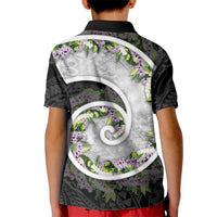 Piko Hawaii Kid Polo Shirt Polynesian Pattern With Maile Pikake Honohono Lei LT05 - Polynesian Pride