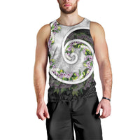 Piko Hawaii Men Tank Top Polynesian Pattern With Maile Pikake Honohono Lei LT05 - Polynesian Pride