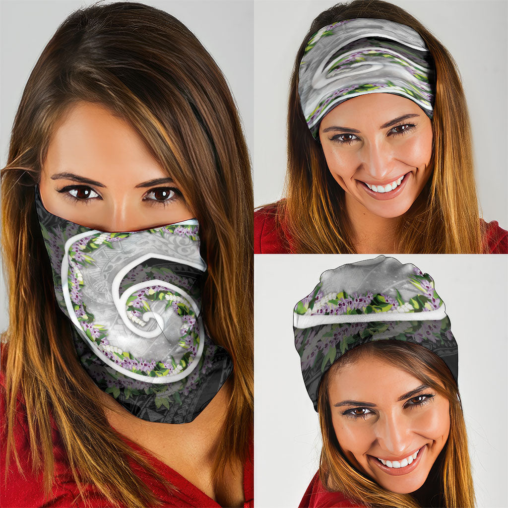 Piko Hawaii Neck Gaiter Polynesian Pattern With Maile Pikake Honohono Lei LT05 - Polynesian Pride