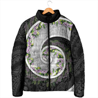 Piko Hawaii Padded Jacket Polynesian Pattern With Maile Pikake Honohono Lei LT05 - Polynesian Pride