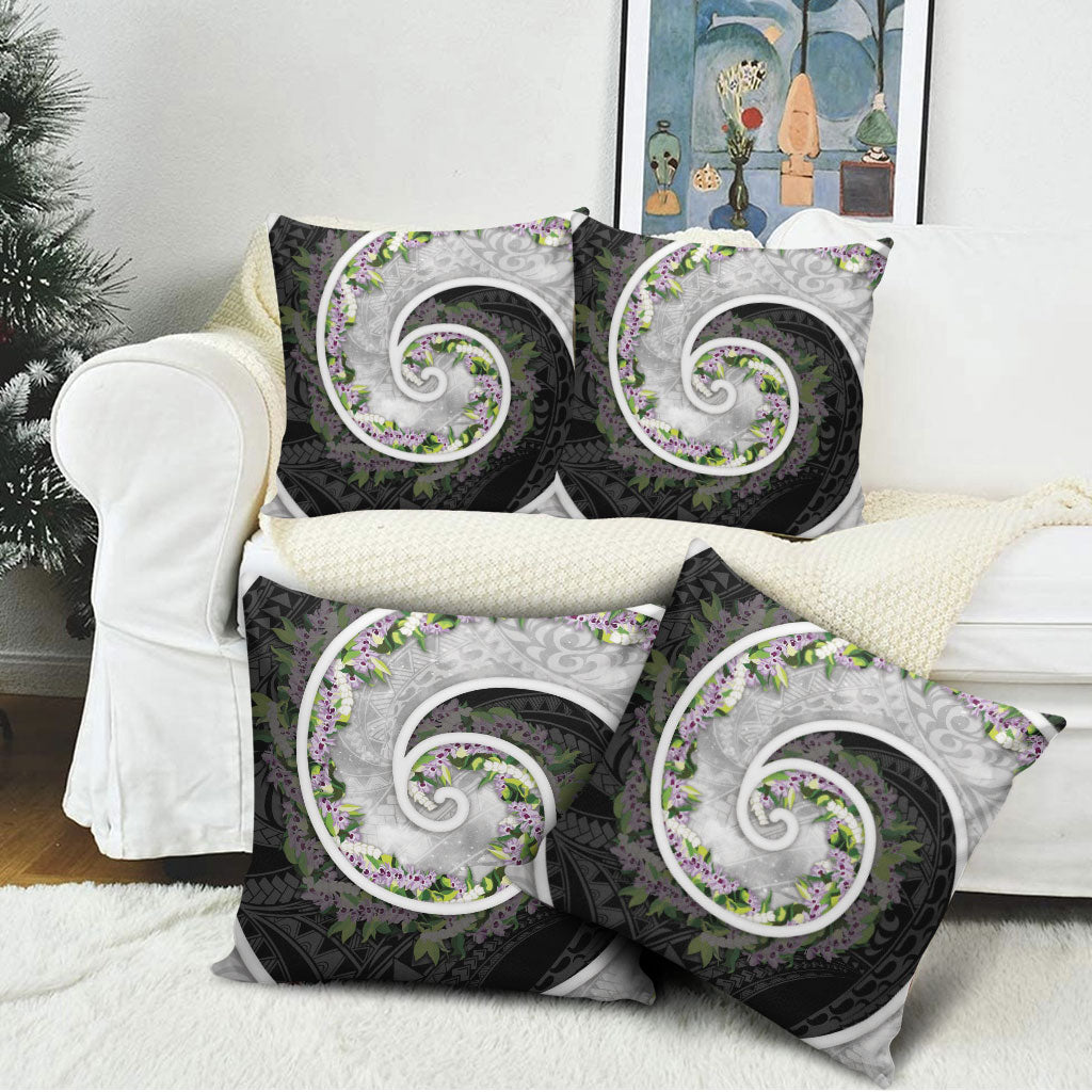 Piko Hawaii Pillow Cover Polynesian Pattern With Maile Pikake Honohono Lei LT05 - Polynesian Pride