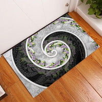 Piko Hawaii Rubber Doormat Polynesian Pattern With Maile Pikake Honohono Lei LT05 - Polynesian Pride