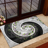 Piko Hawaii Rubber Doormat Polynesian Pattern With Maile Pikake Honohono Lei LT05 - Polynesian Pride