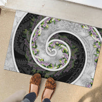 Piko Hawaii Rubber Doormat Polynesian Pattern With Maile Pikake Honohono Lei LT05 - Polynesian Pride