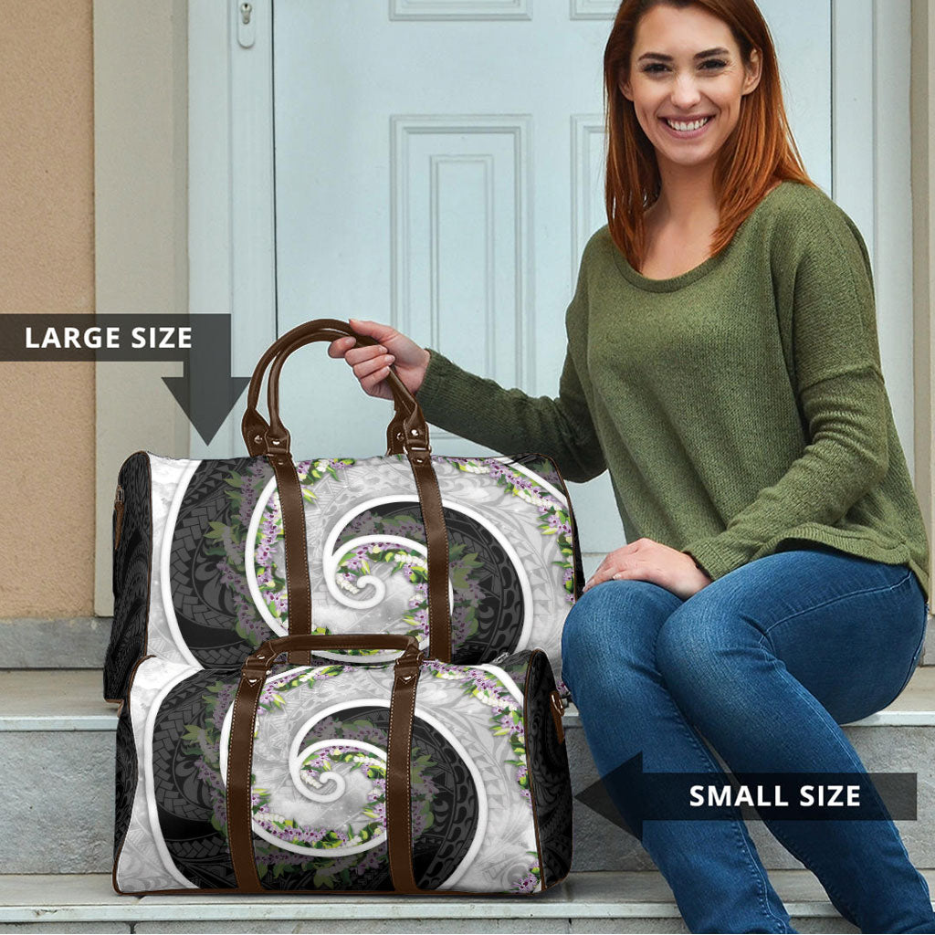 Piko Hawaii Travel Bag Polynesian Pattern With Maile Pikake Honohono Lei LT05 - Polynesian Pride