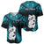 New Zealand Baseball Jersey Manaia Maori Pattern With Turquoise Fern LT05 - Polynesian Pride