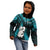 Personalized New Zealand Kid Hoodie Manaia Maori Pattern With Turquoise Fern LT05 - Polynesian Pride