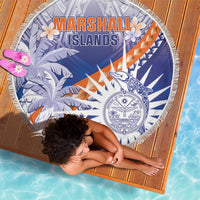 Marshall Islands Manit Day Beach Blanket Polynesian Tribal Tattoo Tropical Style LT05 - Polynesian Pride