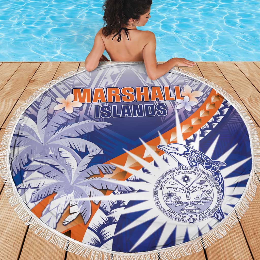 Marshall Islands Manit Day Beach Blanket Polynesian Tribal Tattoo Tropical Style LT05 - Polynesian Pride