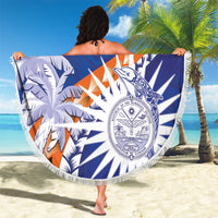 Marshall Islands Manit Day Beach Blanket Polynesian Tribal Tattoo Tropical Style LT05 - Polynesian Pride
