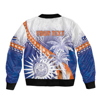 Personalised Marshall Islands Manit Day Bomber Jacket Polynesian Tribal Tattoo Tropical Style LT05 - Polynesian Pride