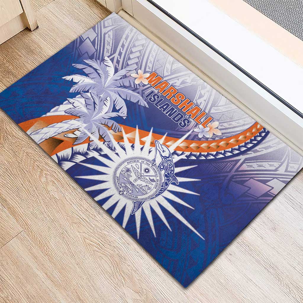 Marshall Islands Manit Day Rubber Doormat Polynesian Tribal Tattoo Tropical Style LT05 - Polynesian Pride