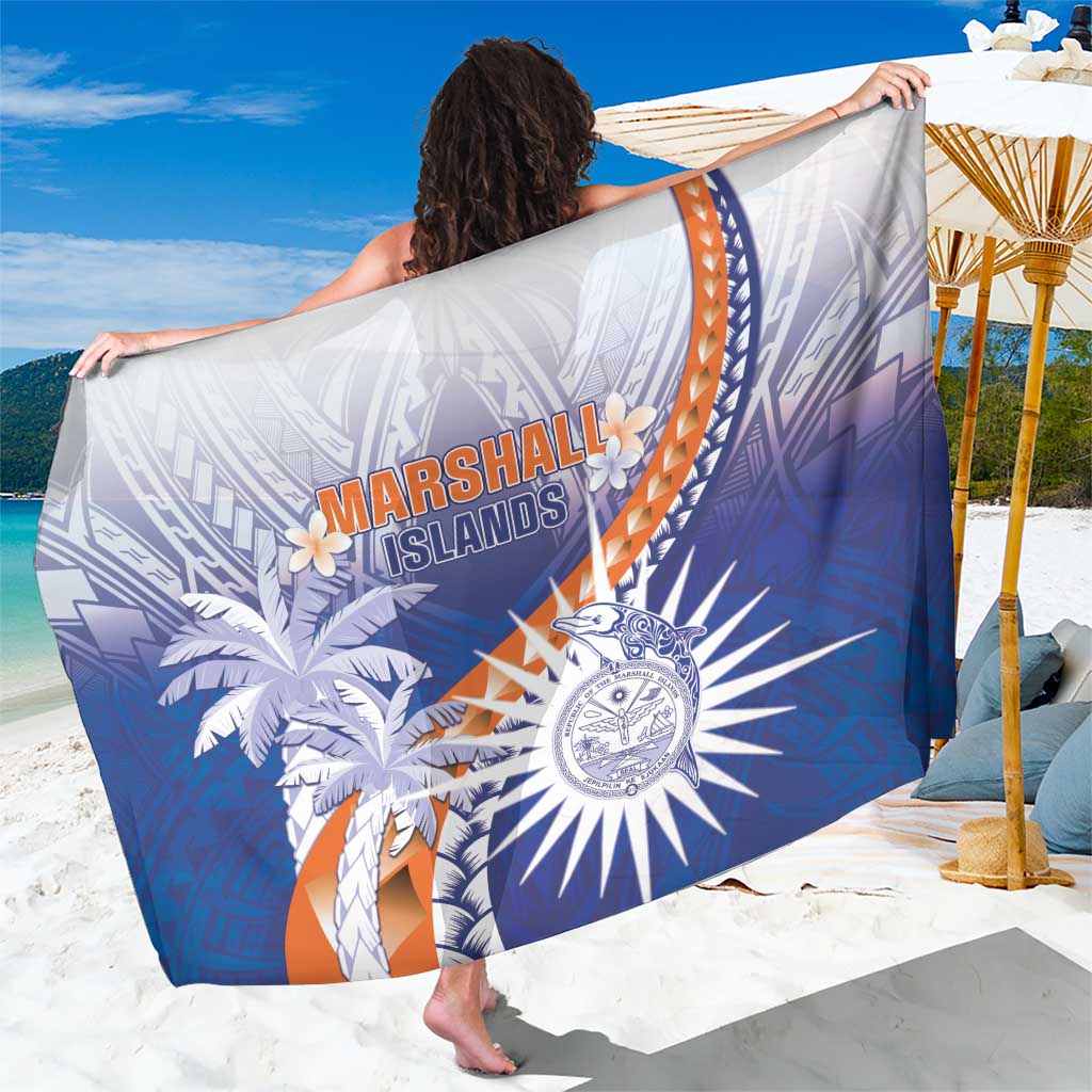 Marshall Islands Manit Day Sarong Polynesian Tribal Tattoo Tropical Style LT05 One Size 44 x 66 inches Blue - Polynesian Pride