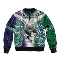 Custom New Zealand Warrior Bomber Jacket Maori Tribal Pattern LT05 - Polynesian Pride