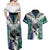 Custom New Zealand Warrior Couples Matching Off Shoulder Maxi Dress and Hawaiian Shirt Maori Tribal Pattern