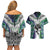 Custom New Zealand Warrior Couples Matching Off Shoulder Short Dress and Hawaiian Shirt Maori Tribal Pattern