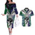 Custom New Zealand Warrior Couples Matching Off The Shoulder Long Sleeve Dress and Hawaiian Shirt Maori Tribal Pattern