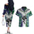 Custom New Zealand Warrior Couples Matching Off The Shoulder Long Sleeve Dress and Hawaiian Shirt Maori Tribal Pattern