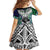 Custom New Zealand Warrior Family Matching Off The Shoulder Long Sleeve Dress and Hawaiian Shirt Maori Tribal Pattern